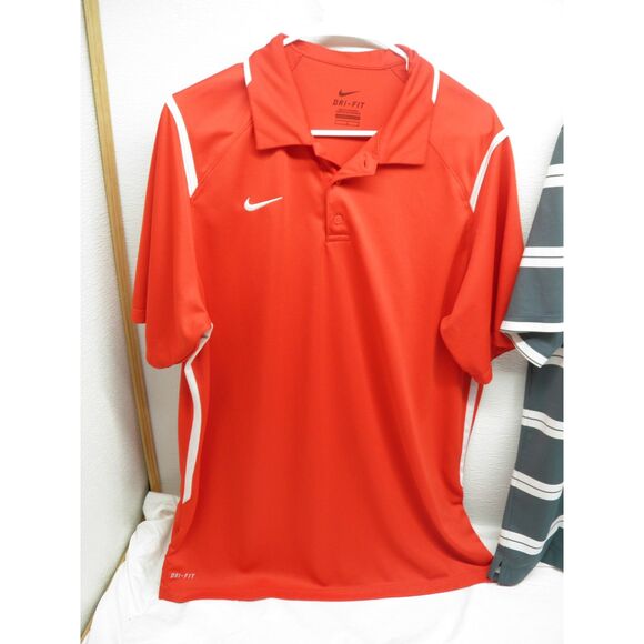LOT OF 2 NIKE GOLF DRI FIT POLO SHIRT MEN'S LARGE - Picture 4 of 6
